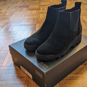 Eileen Fisher Chelsea Splash Suede Ankle Boots